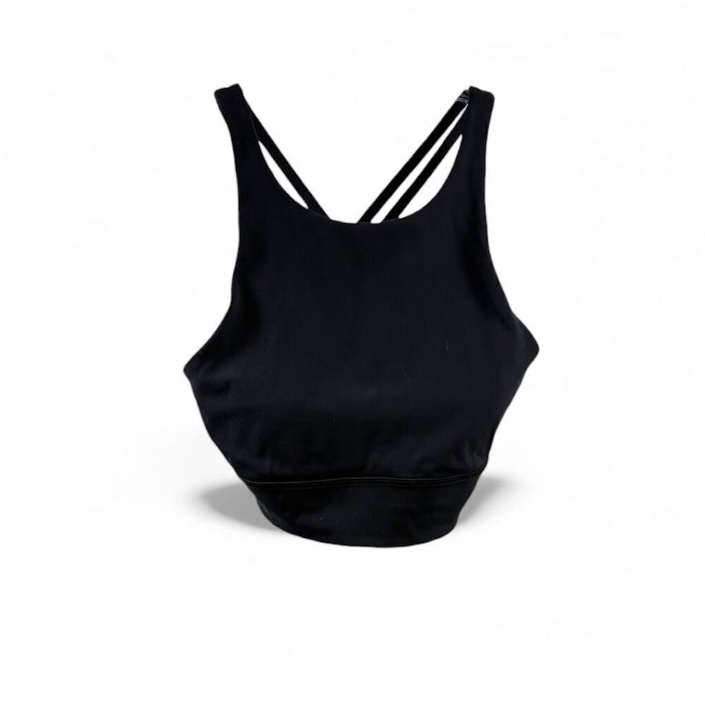Lululemon High Neck Energy Bra in Black Size 10
